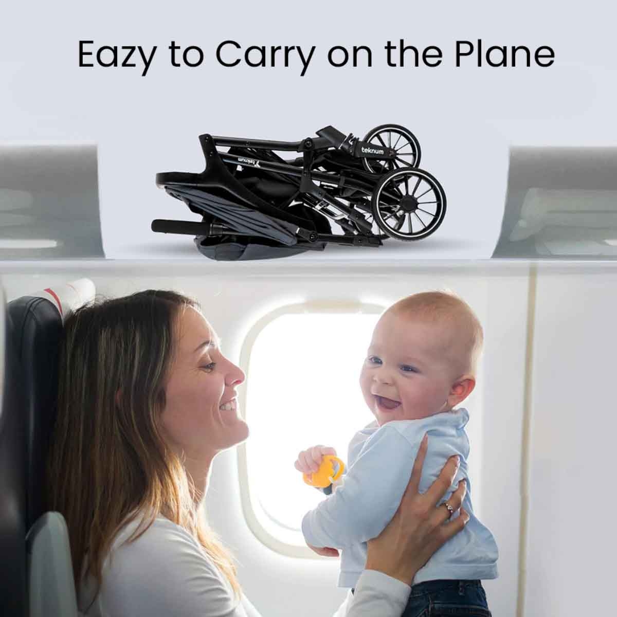 تيكنوم عربة فلاي لايت رمادية للأطفال، 0-2 سنة