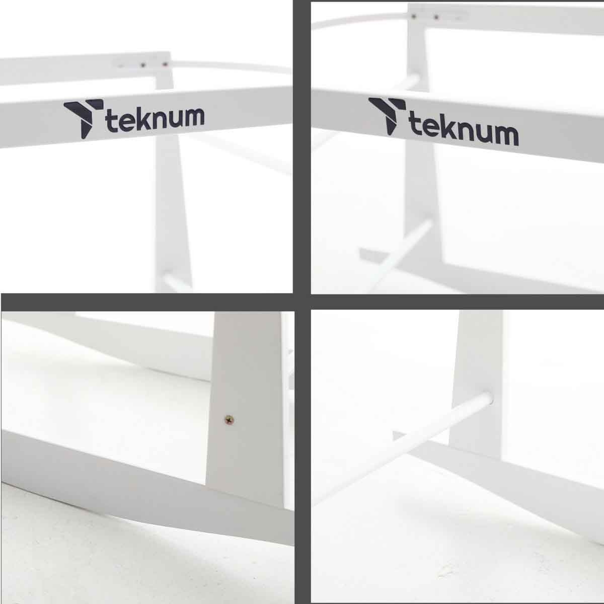 تيكنوم حامل هزاز لمهد موسى بود من الخوص أبيض، 0-2 سنوات