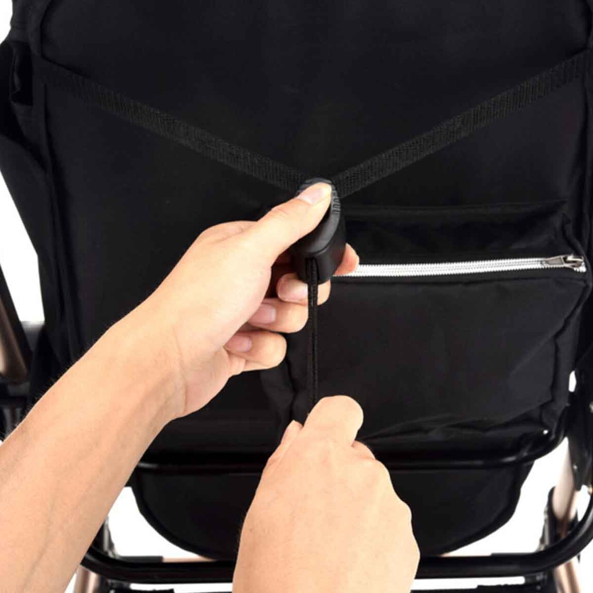 تيكنوم عربة أطفال 3 في 1 نبيذي مع مجموعة حقيبة حفاضات صنفينو للأطفال، 0-2 سنة