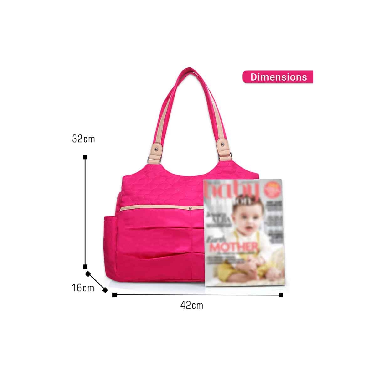 تيكنوم عربة أطفال 3 في 1 نبيذي مع مجموعة حقيبة حفاضات صنفينو للأطفال، 0-2 سنة