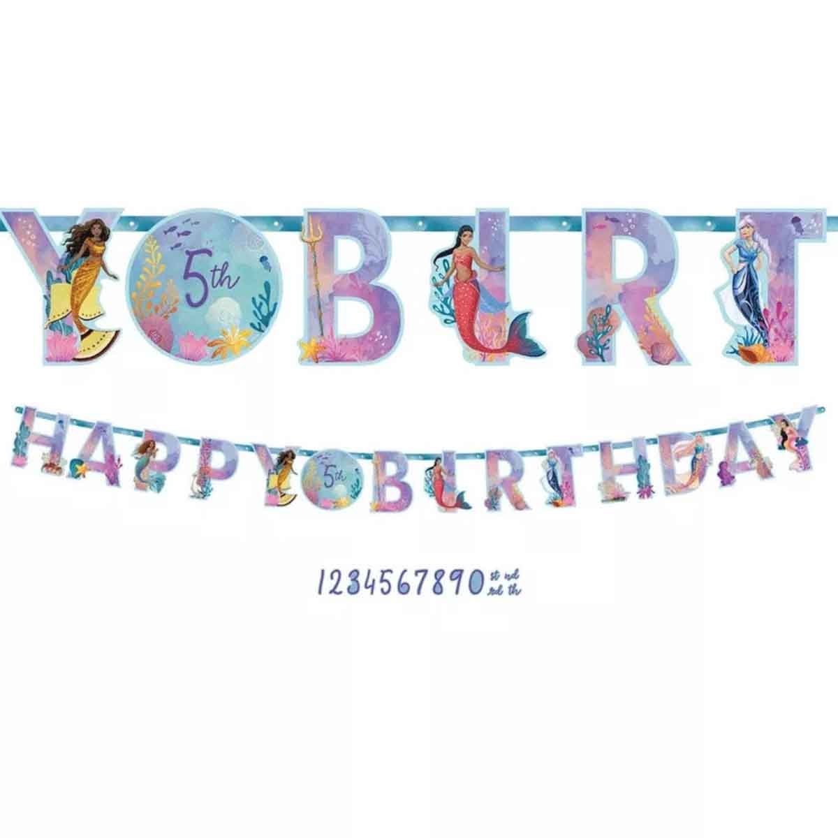 ديزني ذا ليتل ميرميد لافتة ضخمة إضافة العمر