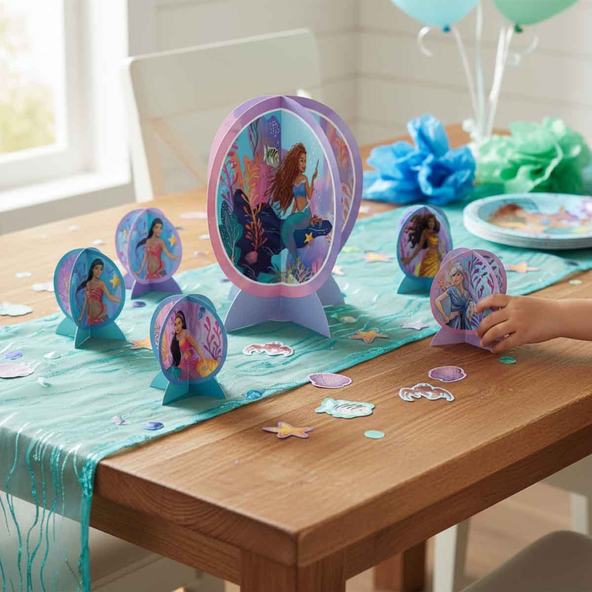 ديزني ذا ليتل ميرميد مجموعة تزيين وسط الطاولة