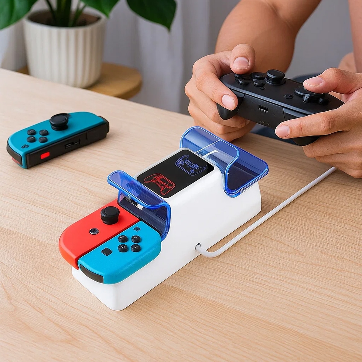 369 شاحن مضيء لوحدة تحكم بلايستيشن 5