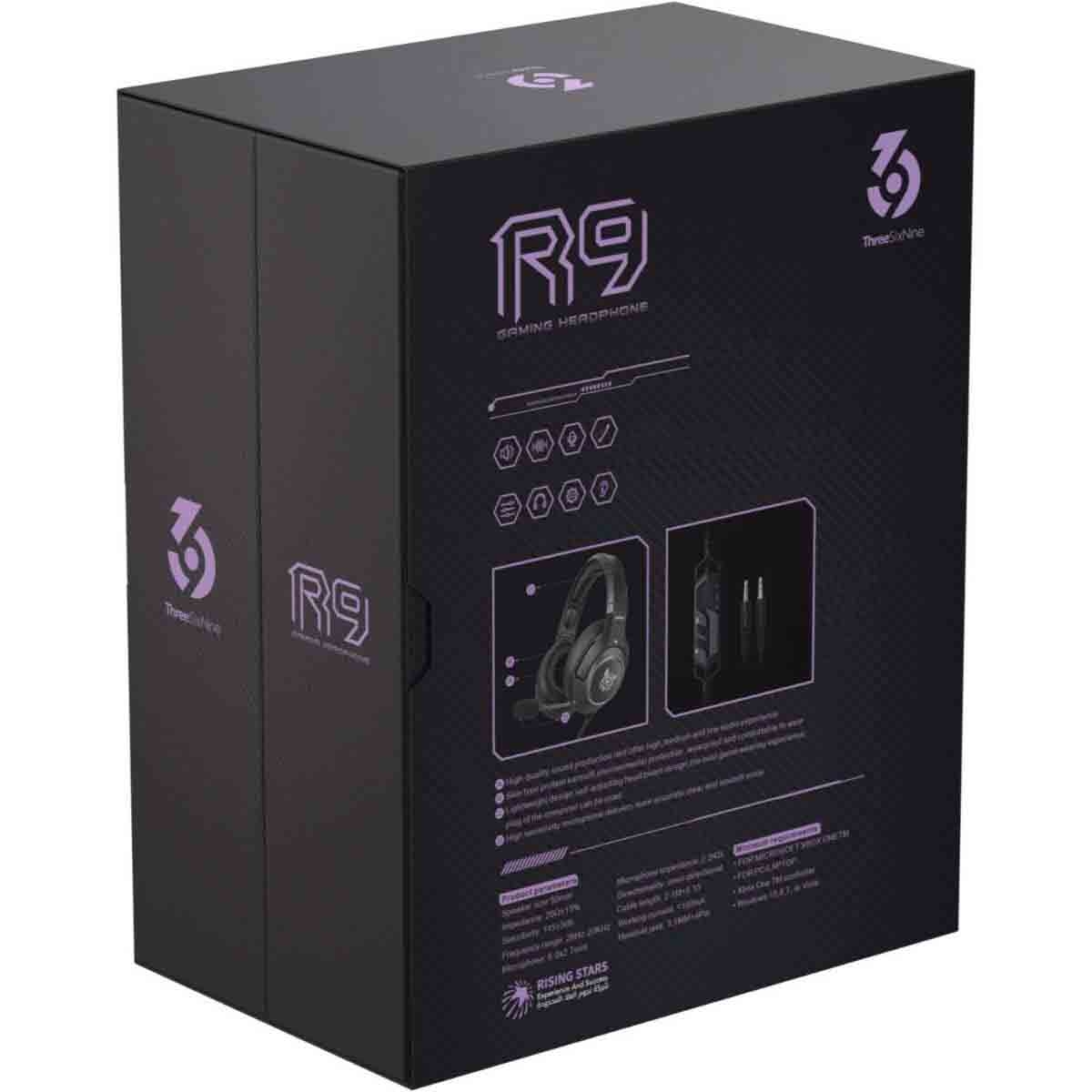 369 R9 سماعة رأس سلكية للألعاب فوق الأذن