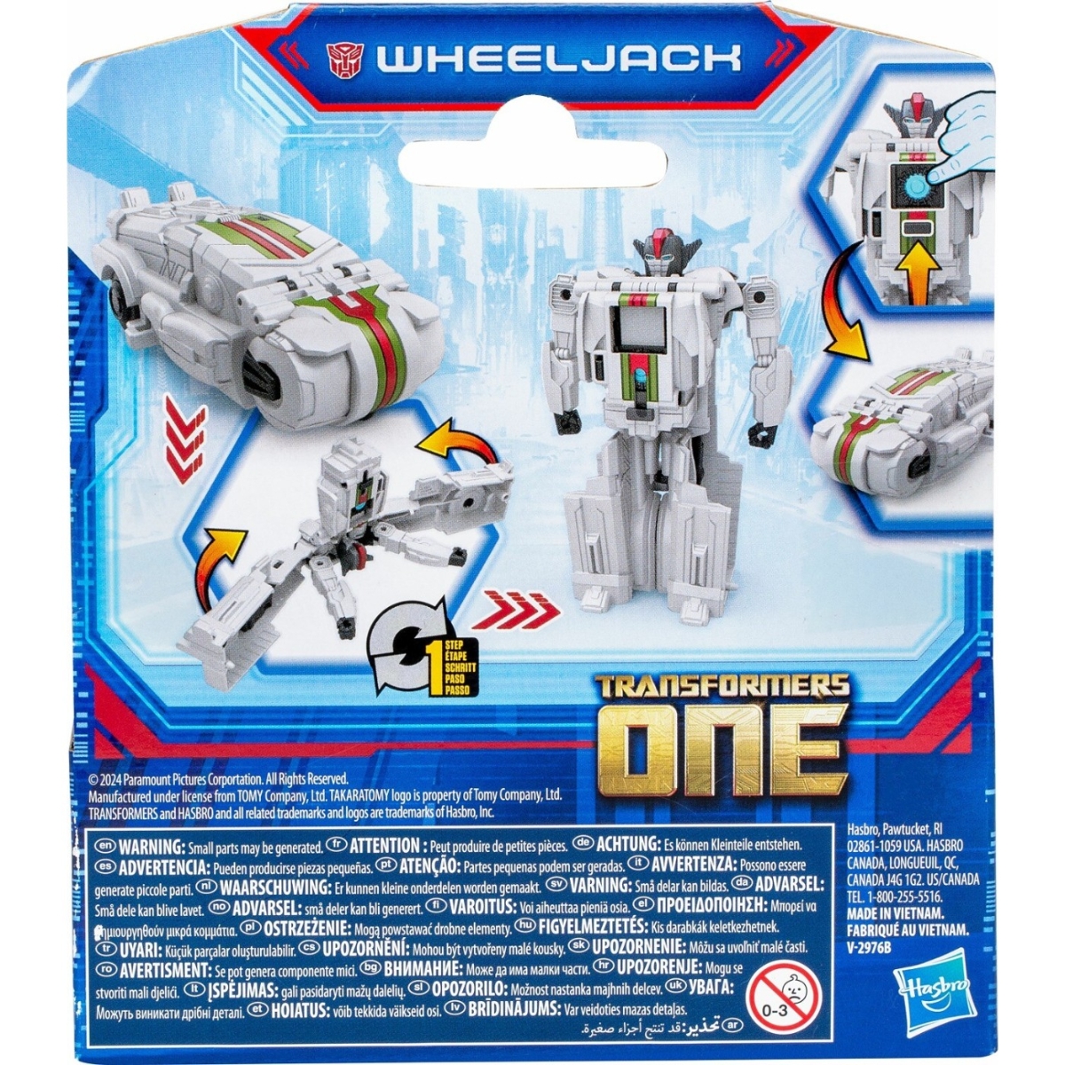 ترانسفورمرز ون دمية COG المتغيرة ويلجاك بحجم 4 إنش للجنسين، 5-7 سنوات