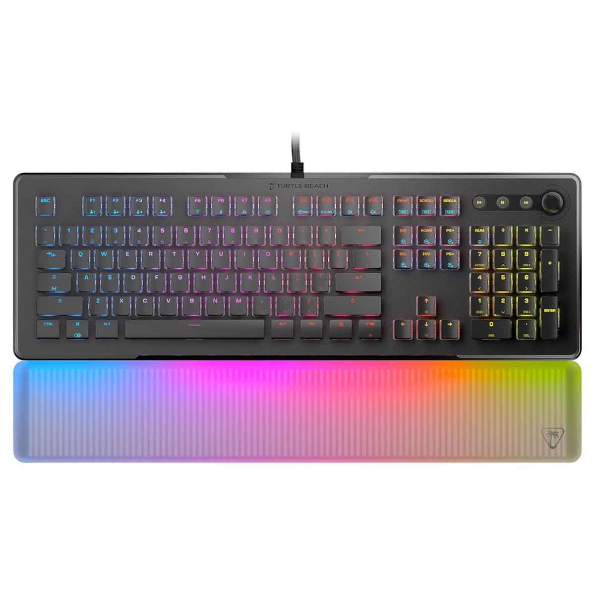 تيرتل بيتش أسود فولكان 2 ماكس لوحة مفاتيح ألعاب لينيار