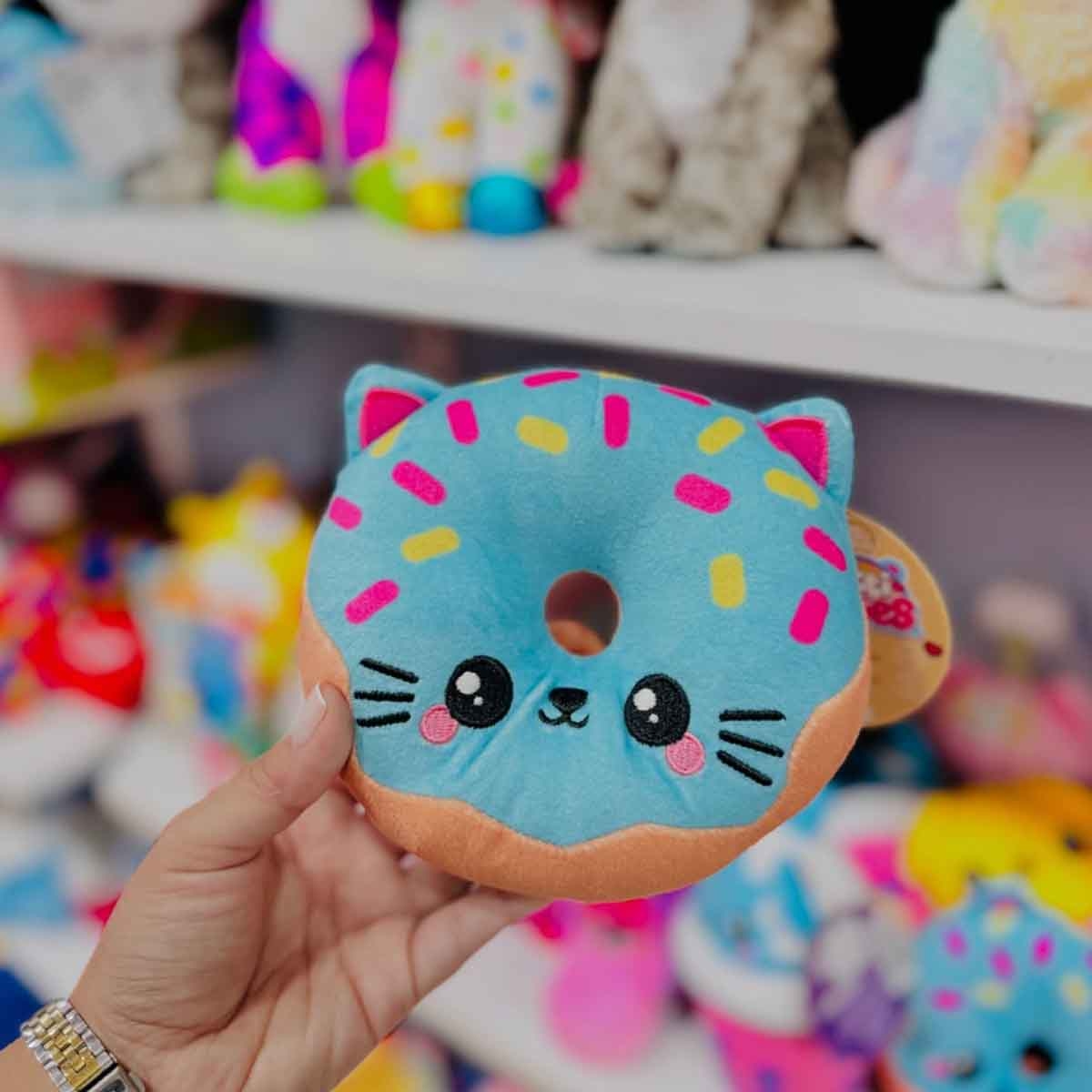 توتي كيوتي دمية محشوة ناعمة دونات كيتي 7 إنش للجنسين، من عمر 3-4 سنوات