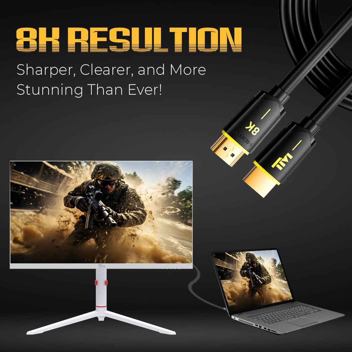 تويستد مايندز كابل HDMI 2.1 بدقة 8K بطول 2 متر