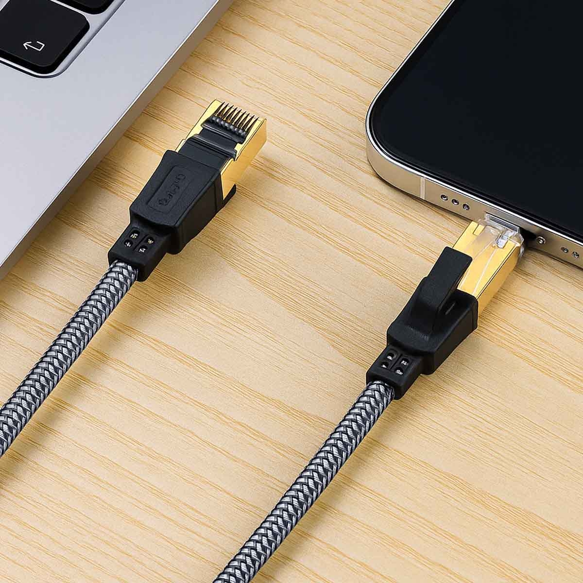 تويستد مايندز كابل إيثرنت CAT8 مضفر مسطح FTP بطول 3 متر