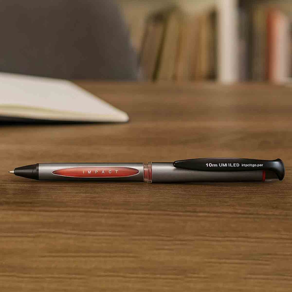 يوني بول قلم جل إيمباكت أحمر 1.0 ملم