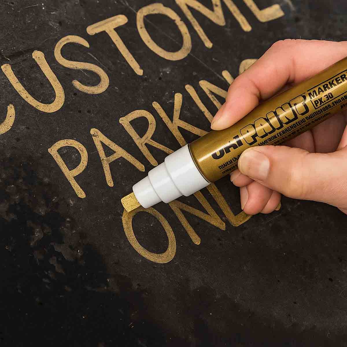 يوني بول قلم تلوين ذهبي برأس رصاص