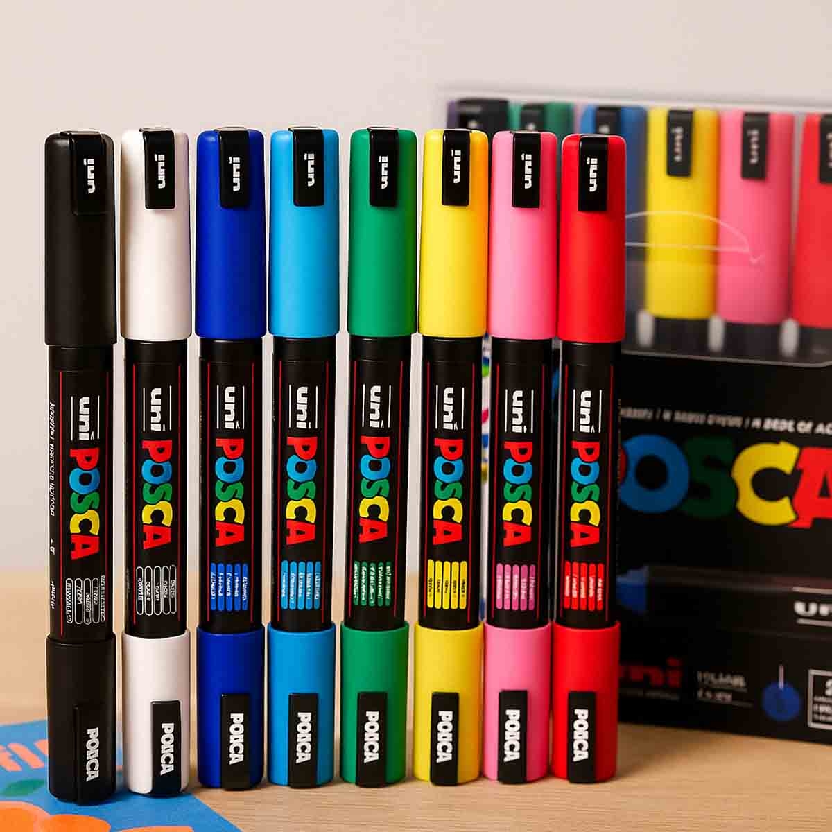 يوني بوسكا مجموعة 8 أقلام تلوين أكريليك