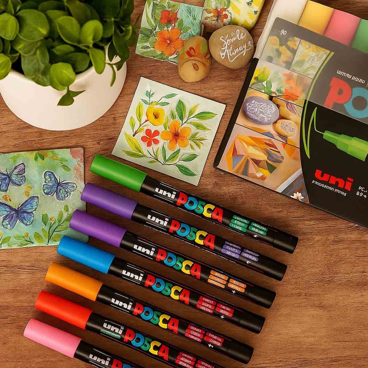 يوني بوسكا مجموعة 8 أقلام تلوين جليتر