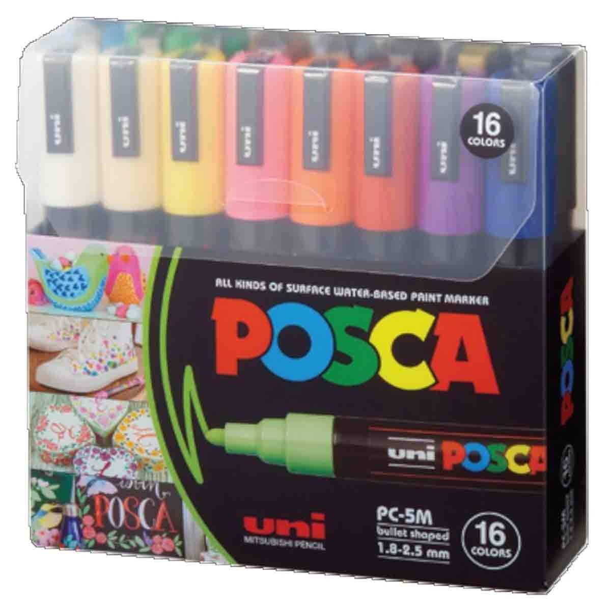 يوني بوسكا مجموعة 16 قلم تلوين برأس رصاص PC-5M