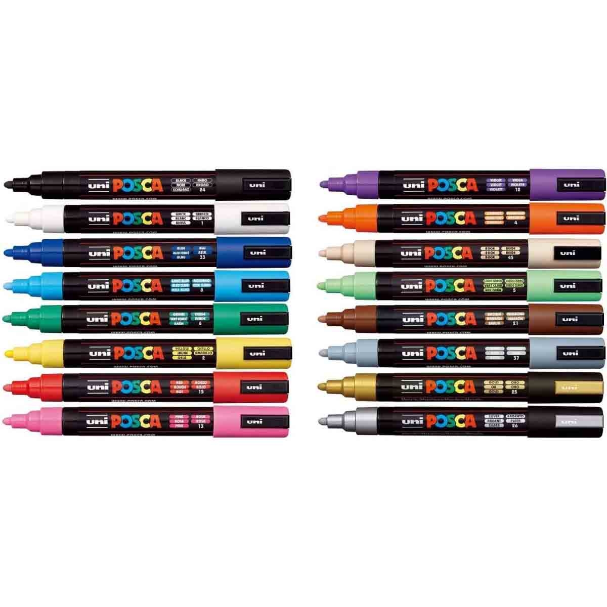 يوني بوسكا مجموعة 16 قلم تلوين برأس رصاص PC-5M