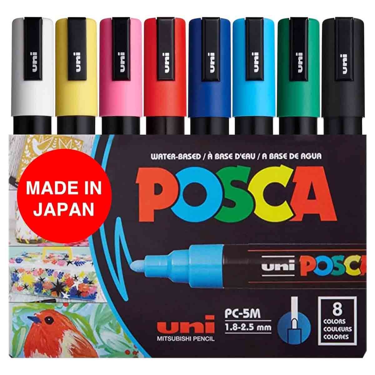 يوني بوسكا مجموعة 8 أقلام تلوين برأس رصاص PC-5M