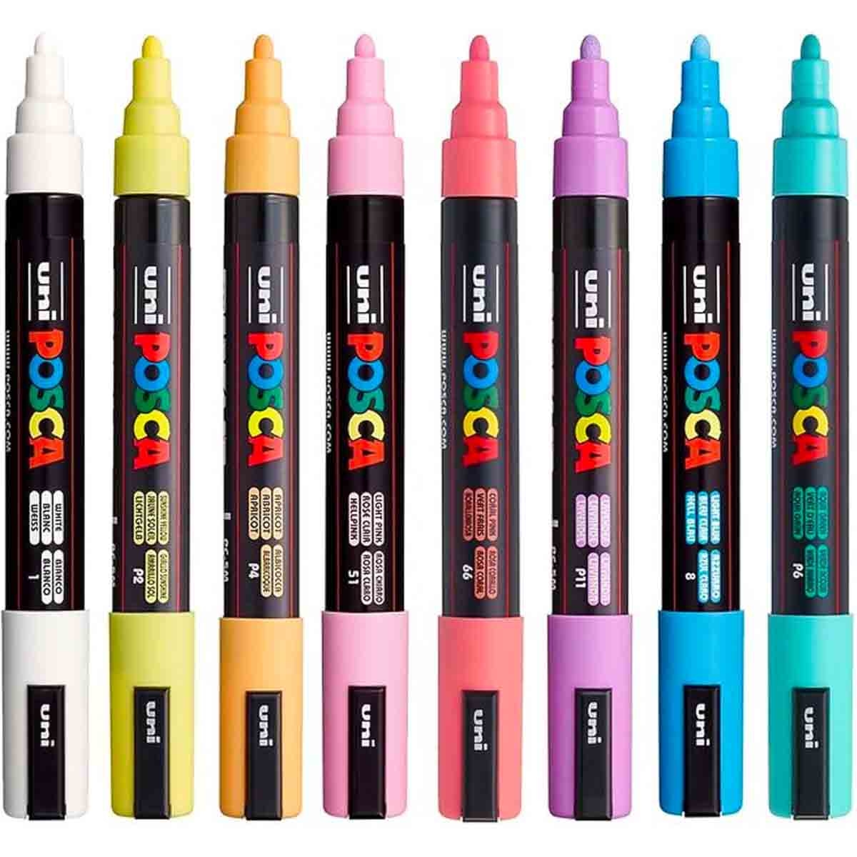 يوني بوسكا مجموعة 8 أقلام تلوين سوفت كولور PC-5M