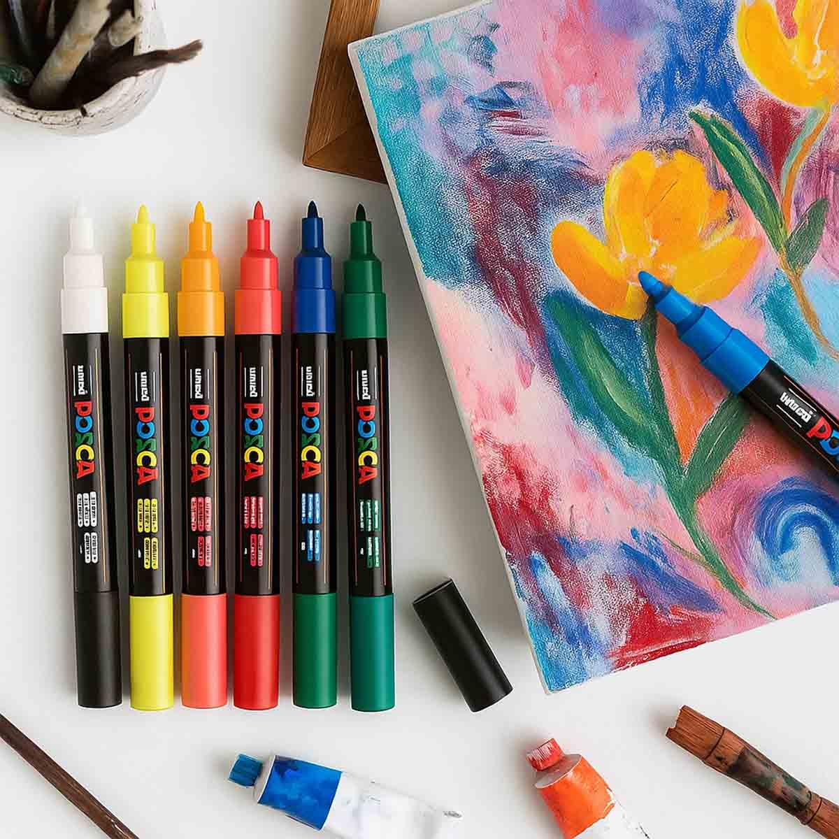 يوني بوسكا مجموعة 8 أقلام تلوين برأس رصاص سوفت كولور