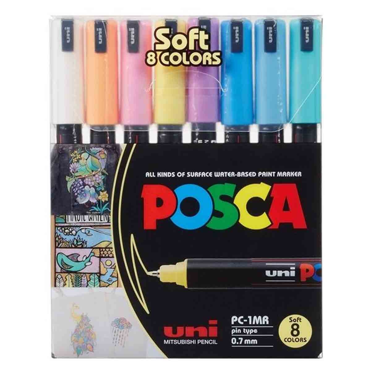 يوني بوسكا مجموعة 8 أقلام تلوين سوفت كولور