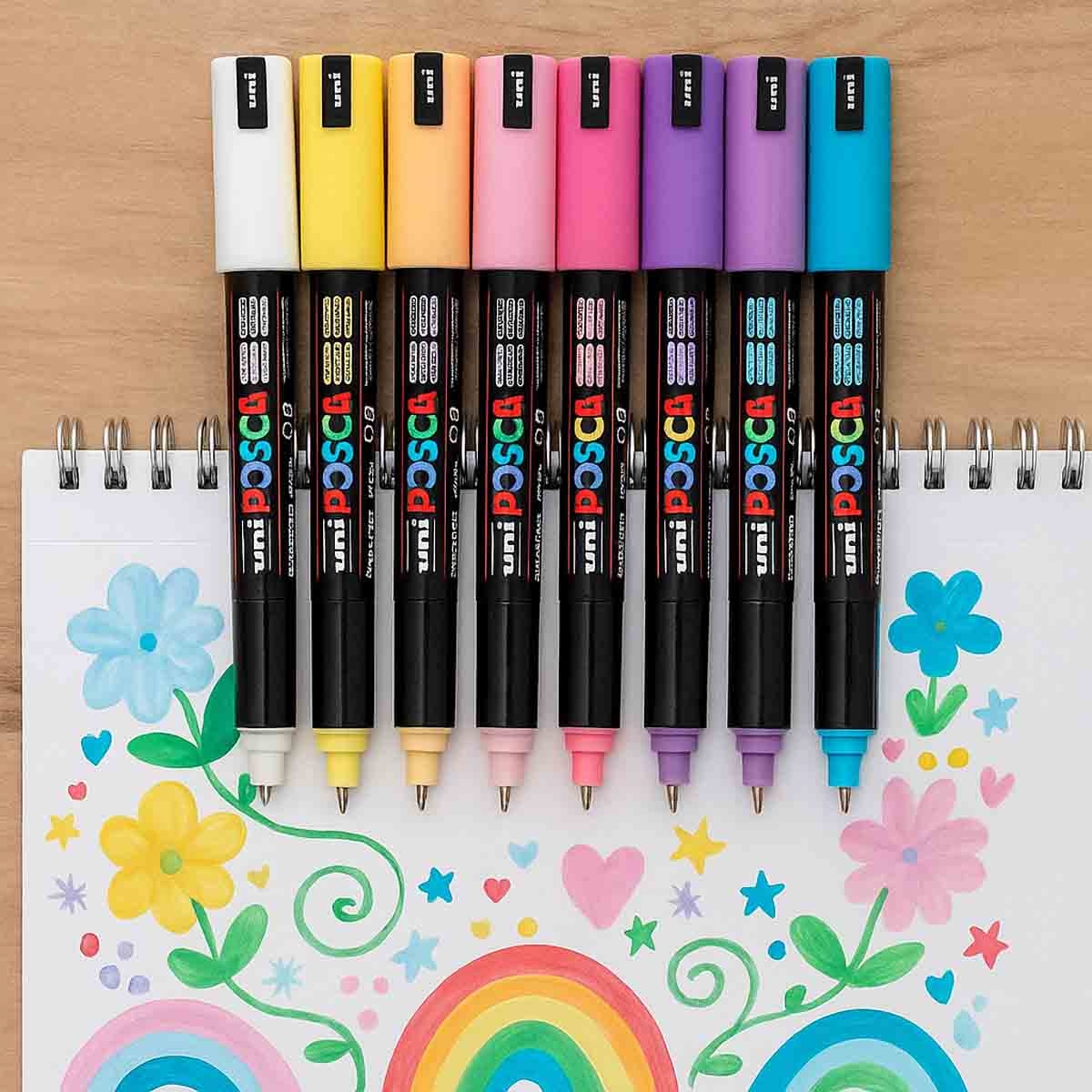 يوني بوسكا مجموعة 8 أقلام تلوين سوفت كولور