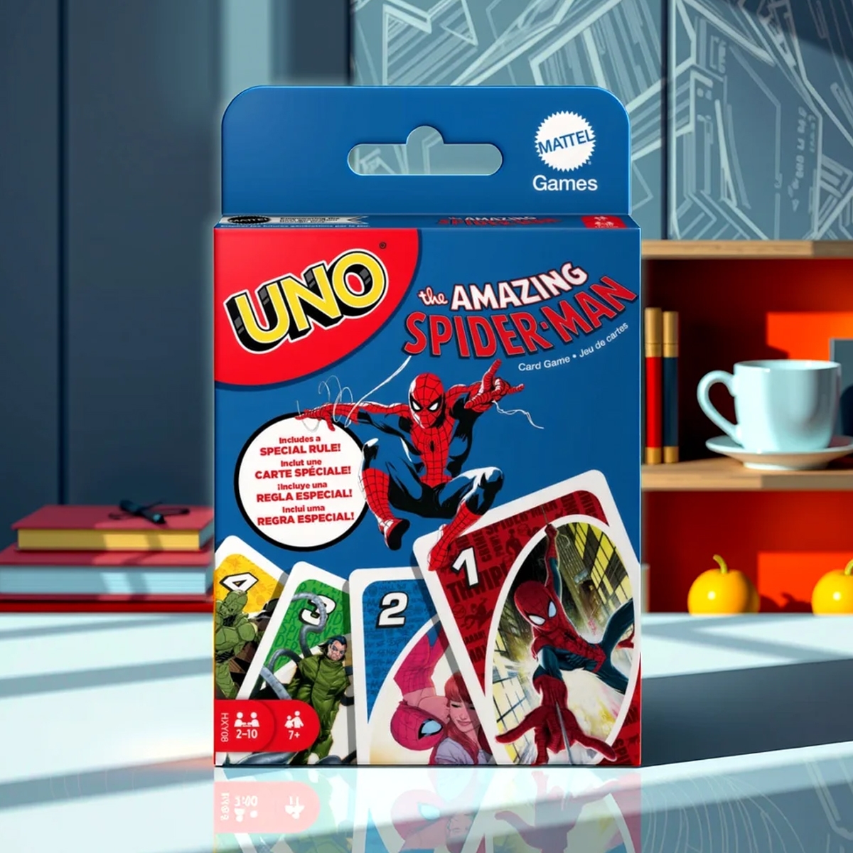 أونو سبايدرمان لعبة بطاقات للجنسين، 8-10 سنوات