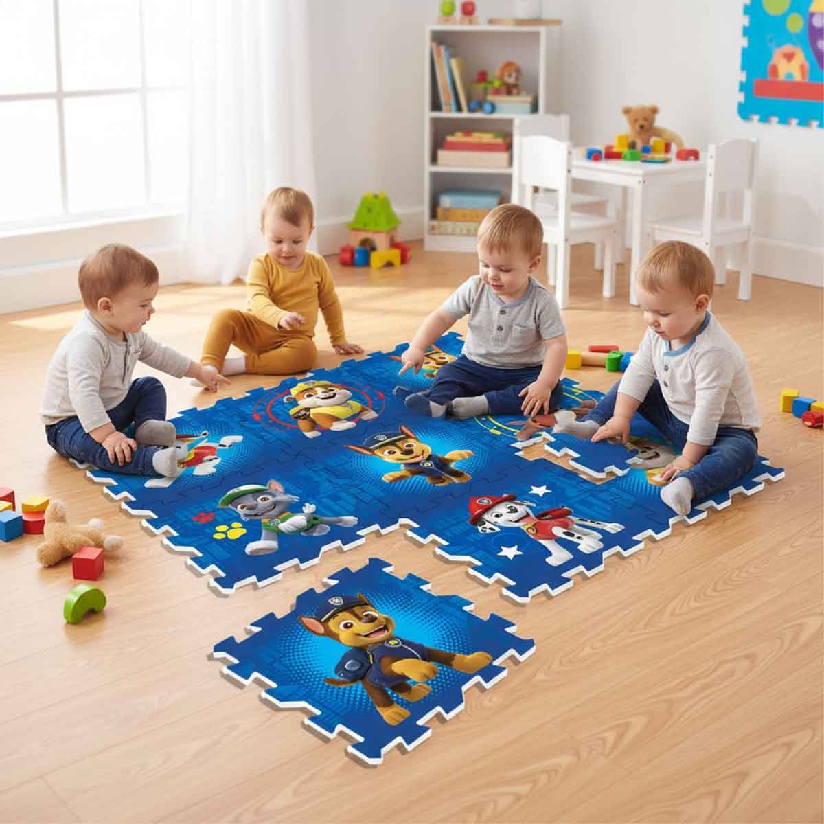 نيكيلوديون باو باترول حصيرة EVA مترابطة للأولاد، 3-4 سنوات