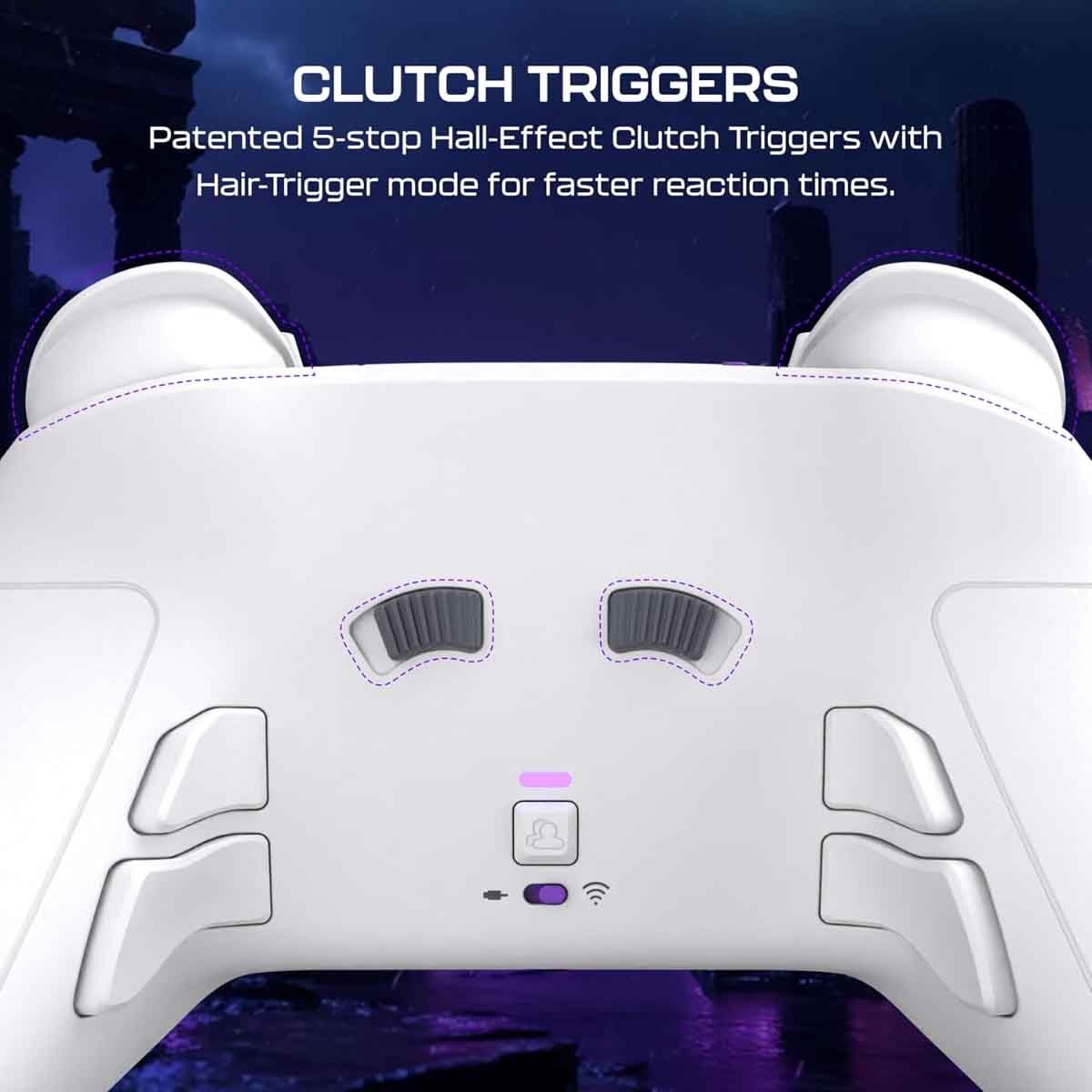 فيكتركس أسود وحدة تحكم ألعاب لاسلكية برو بي إف جي ريلودد