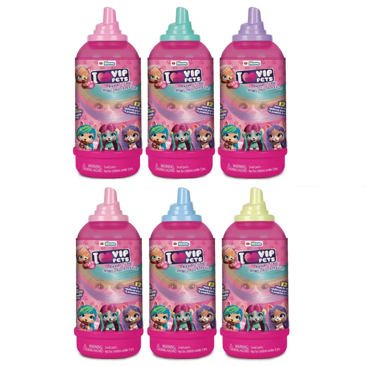 في آي بي بيتس السلسلة 1 فيقرز حيوانات متنوعة للبنات، 3-4 سنوات