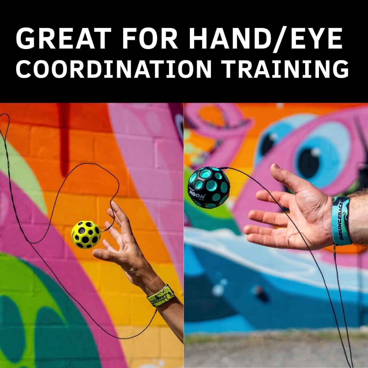 وابوبا كرة قافزة متنوعة ريتيرننغ مون للجنسين من عمر 5-7 سنوات