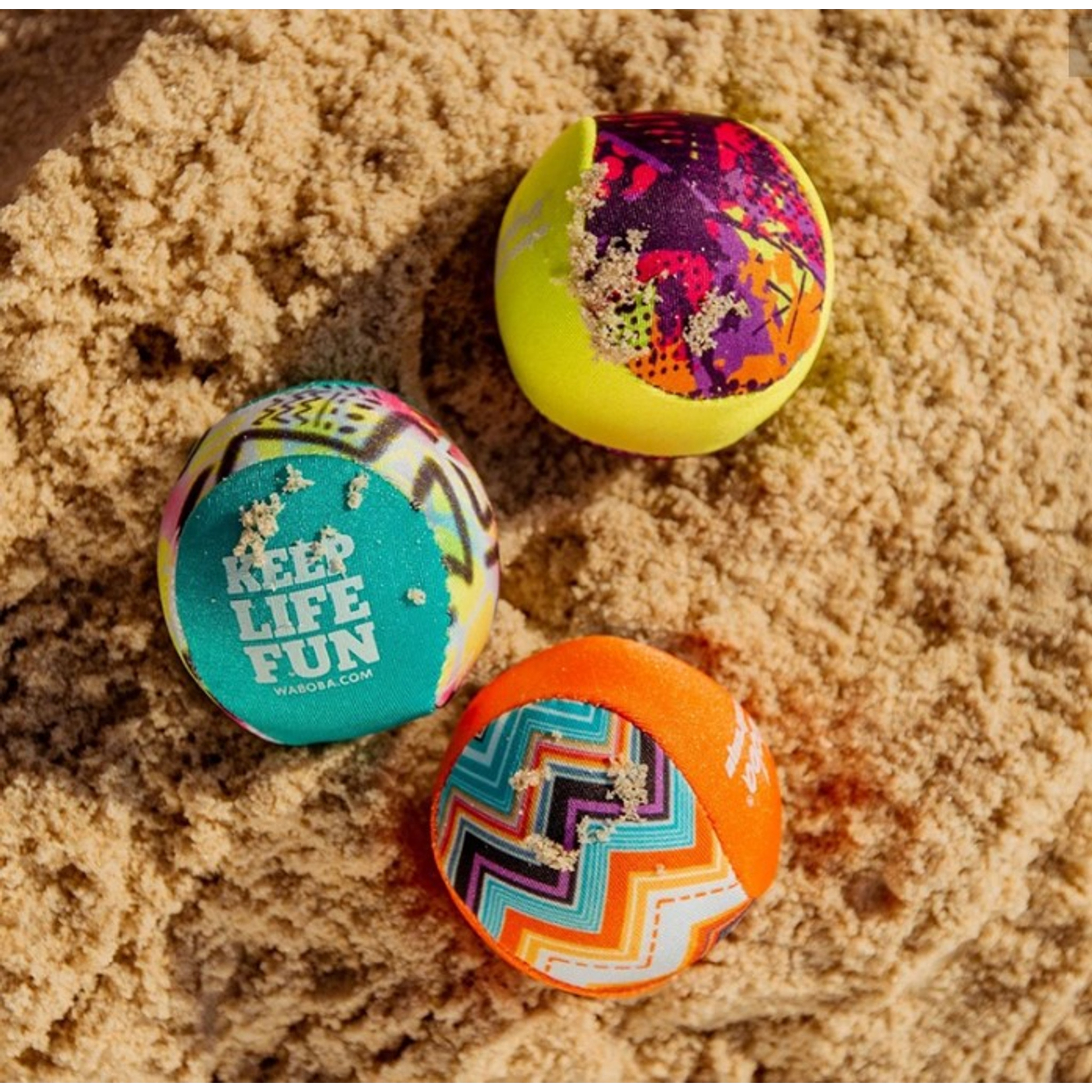 ووبوبا - مجموعة مضارب شاطئية مزخرفة للجنسين، 3-4 سنوات، مجموعة من 2