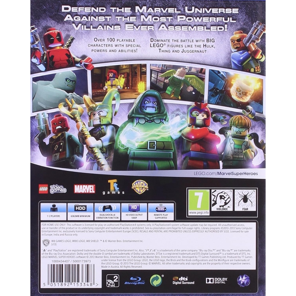 وارنر بروس ليغو مارفل أكشن وشوتر سوبر هيروز (الإصدار الدولي) لعبة فيديو لبلايستيشن 4