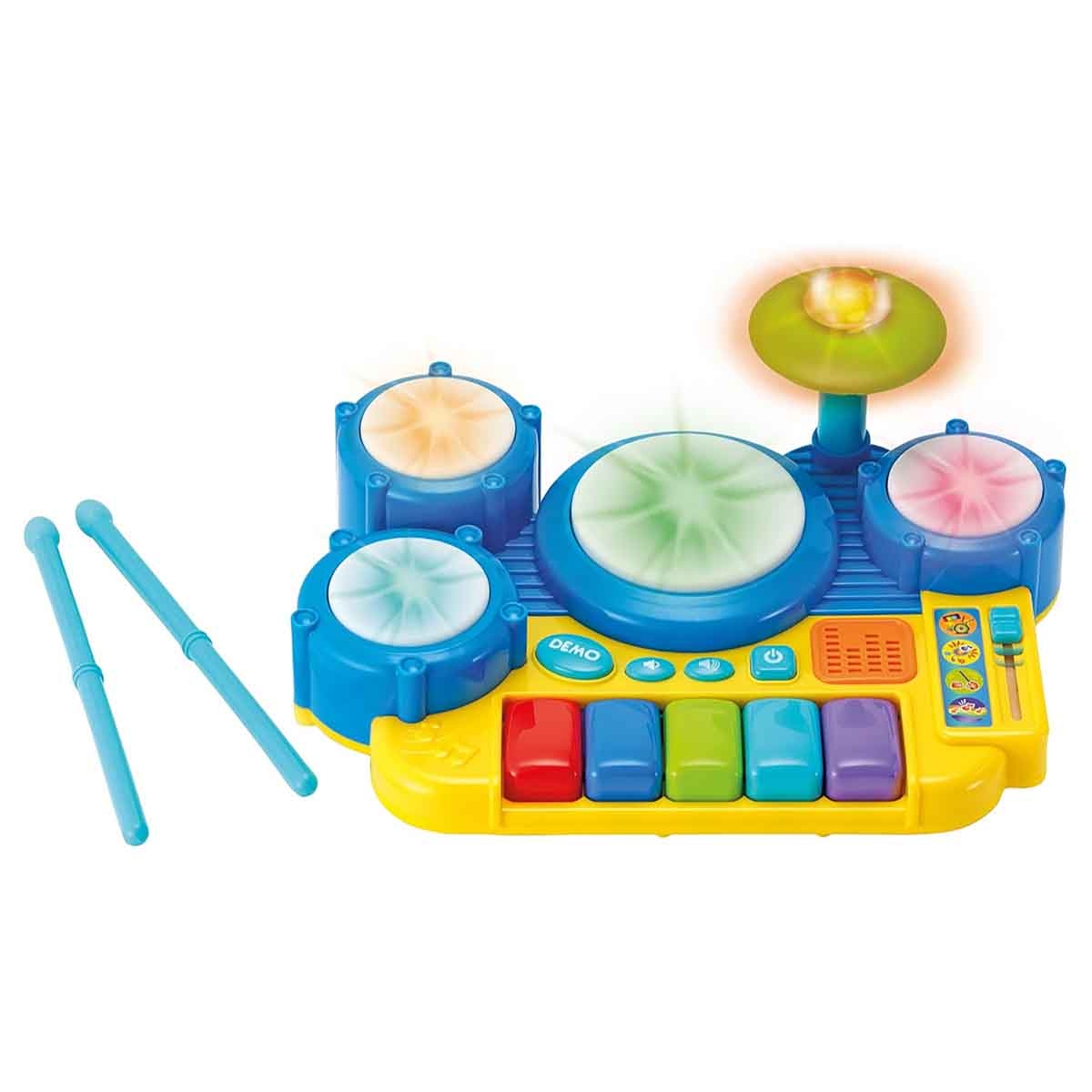 وين فن طقم طبول بوبين بيتس للأطفال عمر 0-2 سنوات