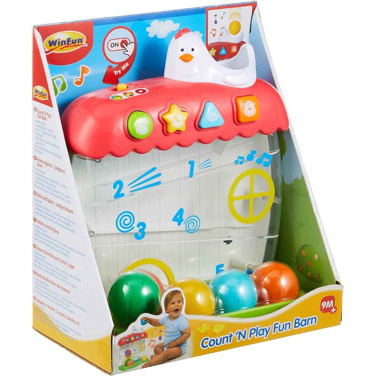 وين فن حظيرة كاونت آند بلاي للأطفال عمر 0-2 سنوات