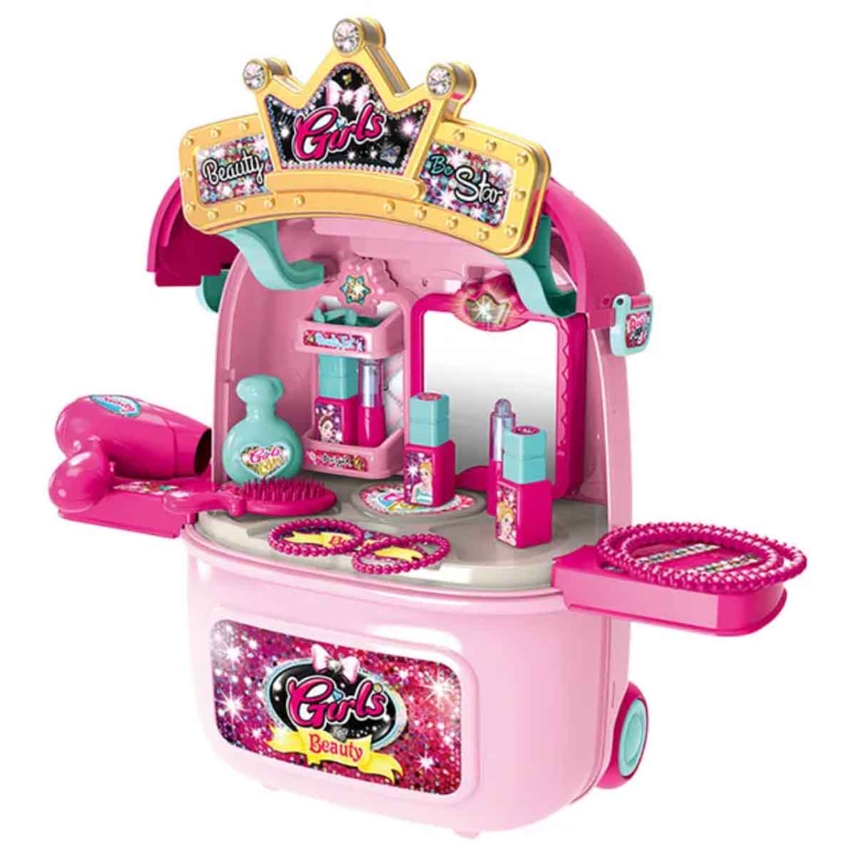 شيونغ تشينغ مجموعة تجميل 2 في 1 للبنات 3-4 سنوات