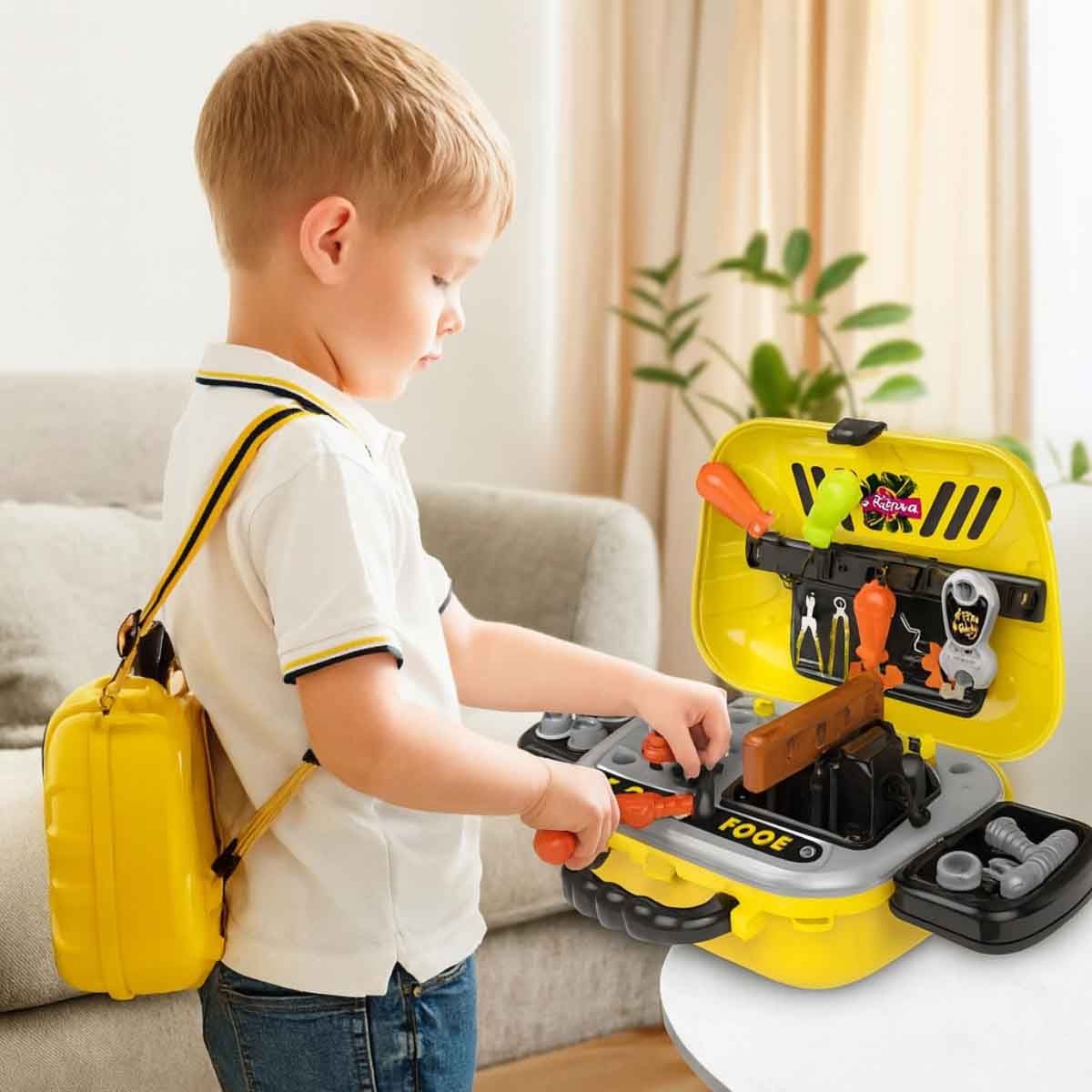 شيونغ تشينغ مجموعة أدوات ديلوكس 2 في 1 للبنات 3-4 سنوات