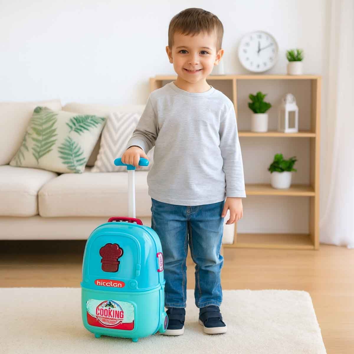 شيونغ تشينغ مجموعة مطبخ لعب 2 في 1 للبنات 3-4 سنوات