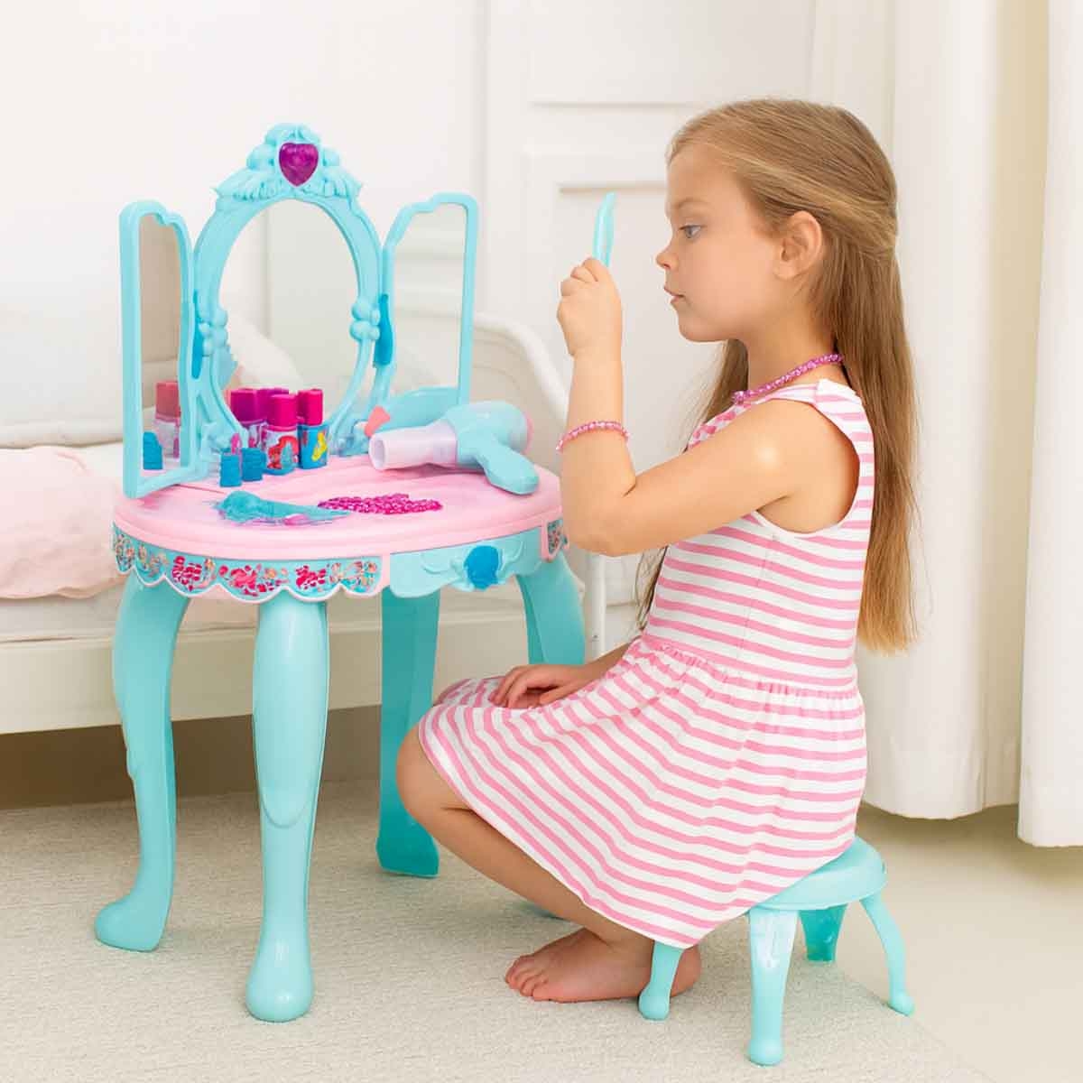 شيونغ تشينغ مجموعة لعب تجميل موضة بيتي أولويز للبنات 3-4 سنوات