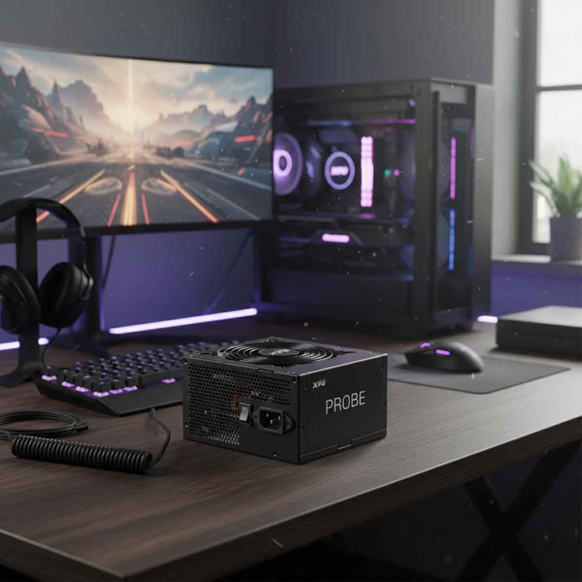 إكس بي جي مزود طاقة 600W Probe بشهادة 80+ Bronze قياس ATX v2.52 غير معياري