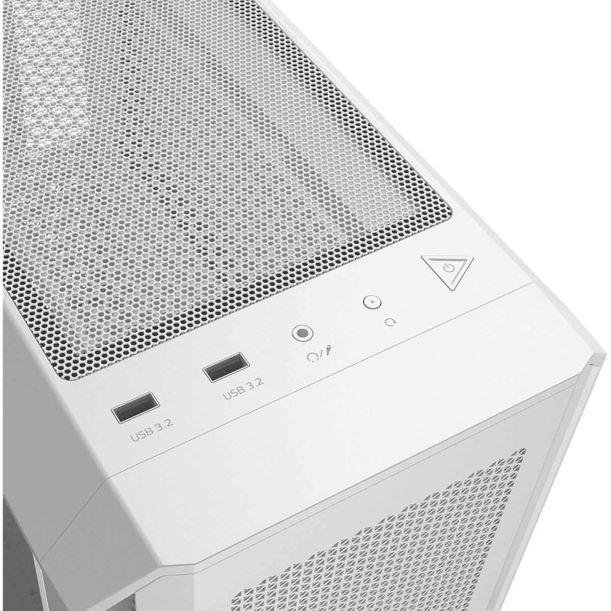 إكس بي جي كيس كمبيوتر ATX باللون الأبيض مع 4 مراوح ARGB سلسلة Valor Air Plus مع دعم ردياتير 360mm