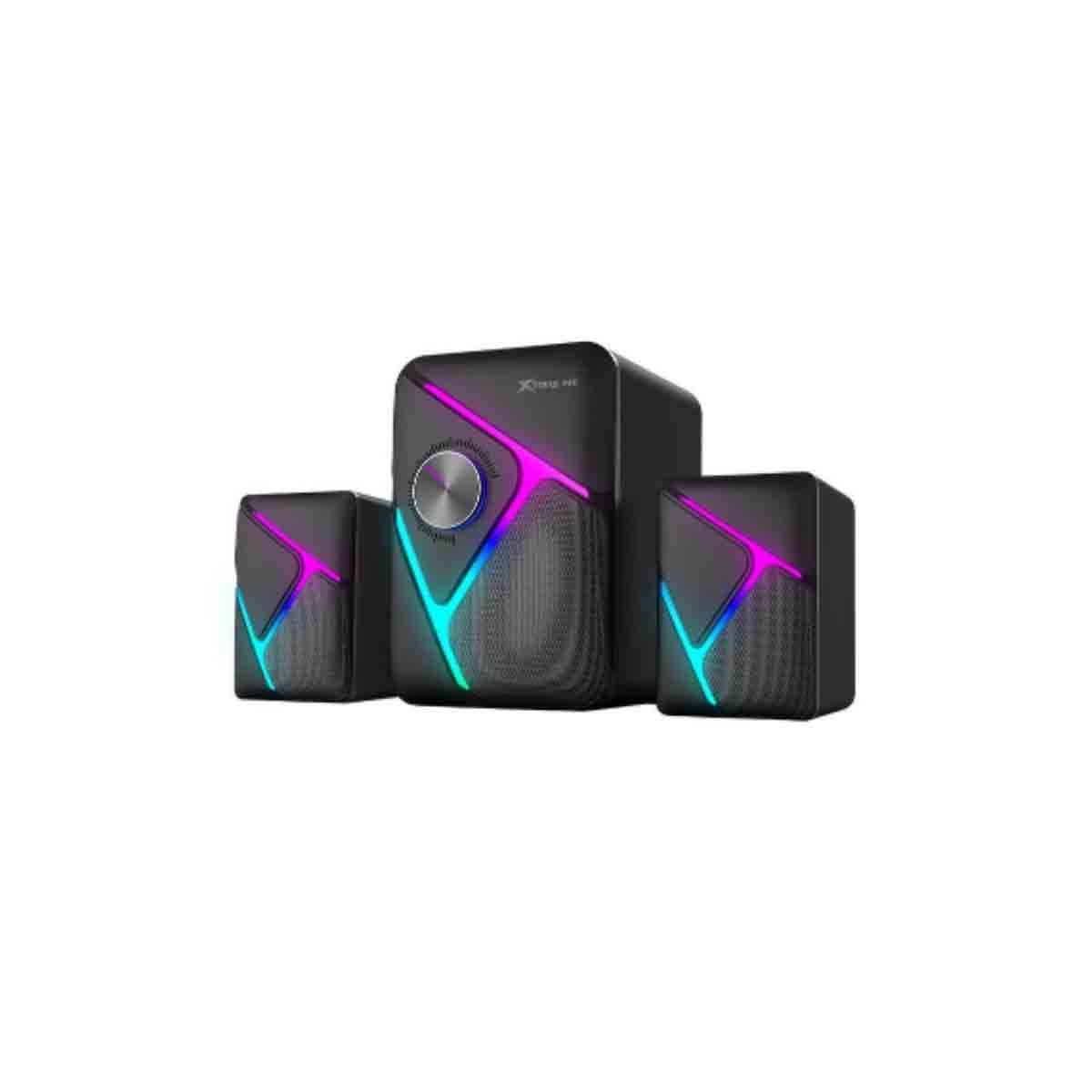 إكسترايك مي سماعات ألعاب ستيريو متكاملة بقوة 2.1 واط مع إضاءة RGB، مجموعة من 3 موديل SK-610