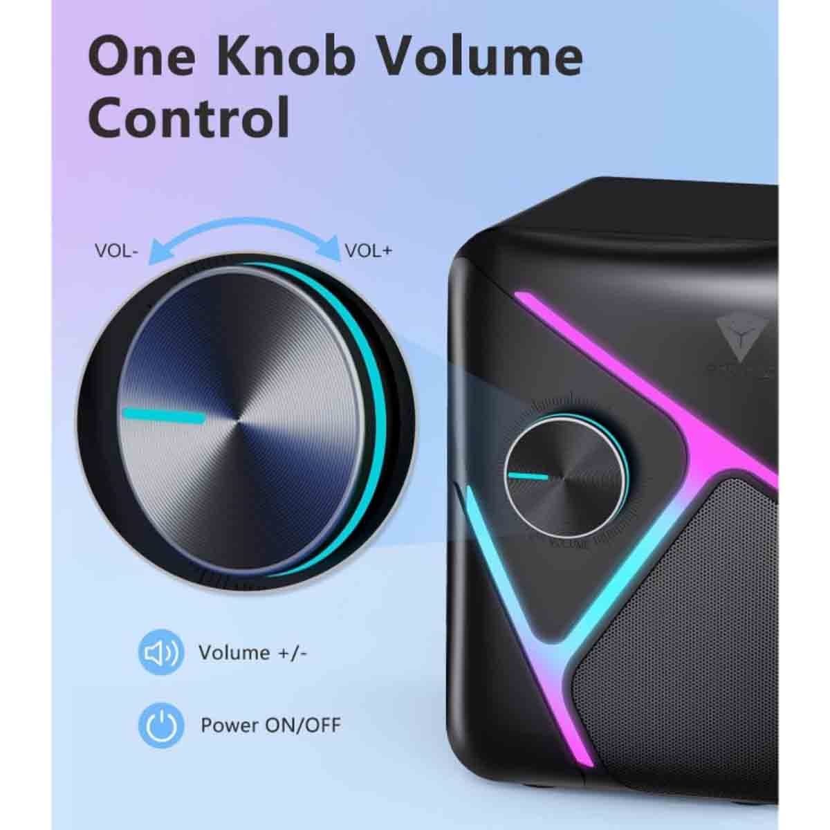 إكسترايك مي سماعات ألعاب ستيريو متكاملة بقوة 2.1 واط مع إضاءة RGB، مجموعة من 3 موديل SK-610