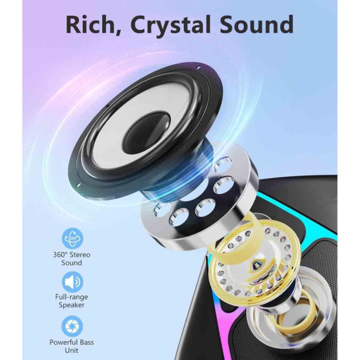 إكسترايك مي سماعات ألعاب ستيريو متكاملة بقوة 2.1 واط مع إضاءة RGB، مجموعة من 3 موديل SK-610