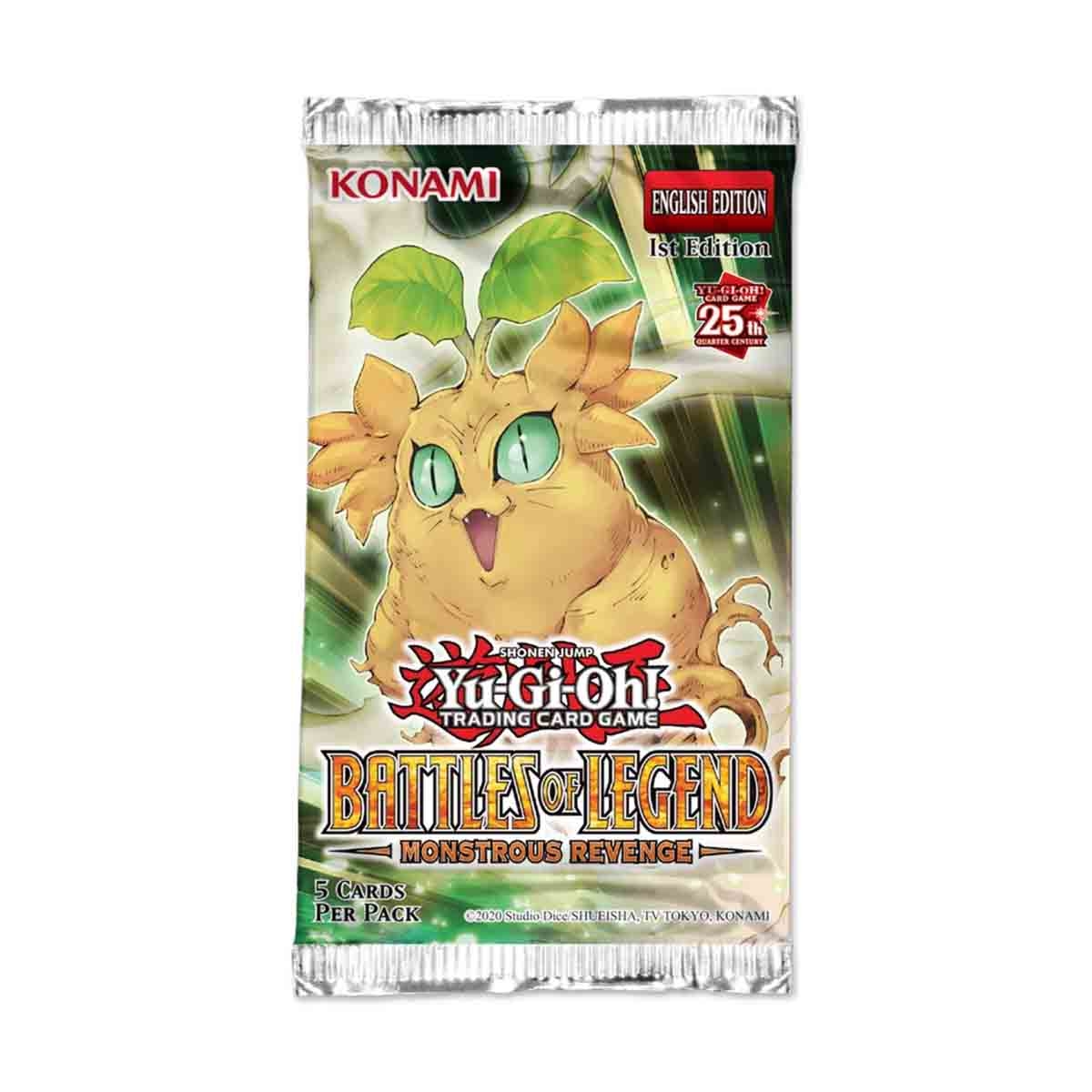 يوغي أوه! مجموعة تعزيزية أسطورية: انتقام الوحوش، لعبة بطاقات تداول متنوعة للجنسين، من عمر 5 إلى 7 سنوات