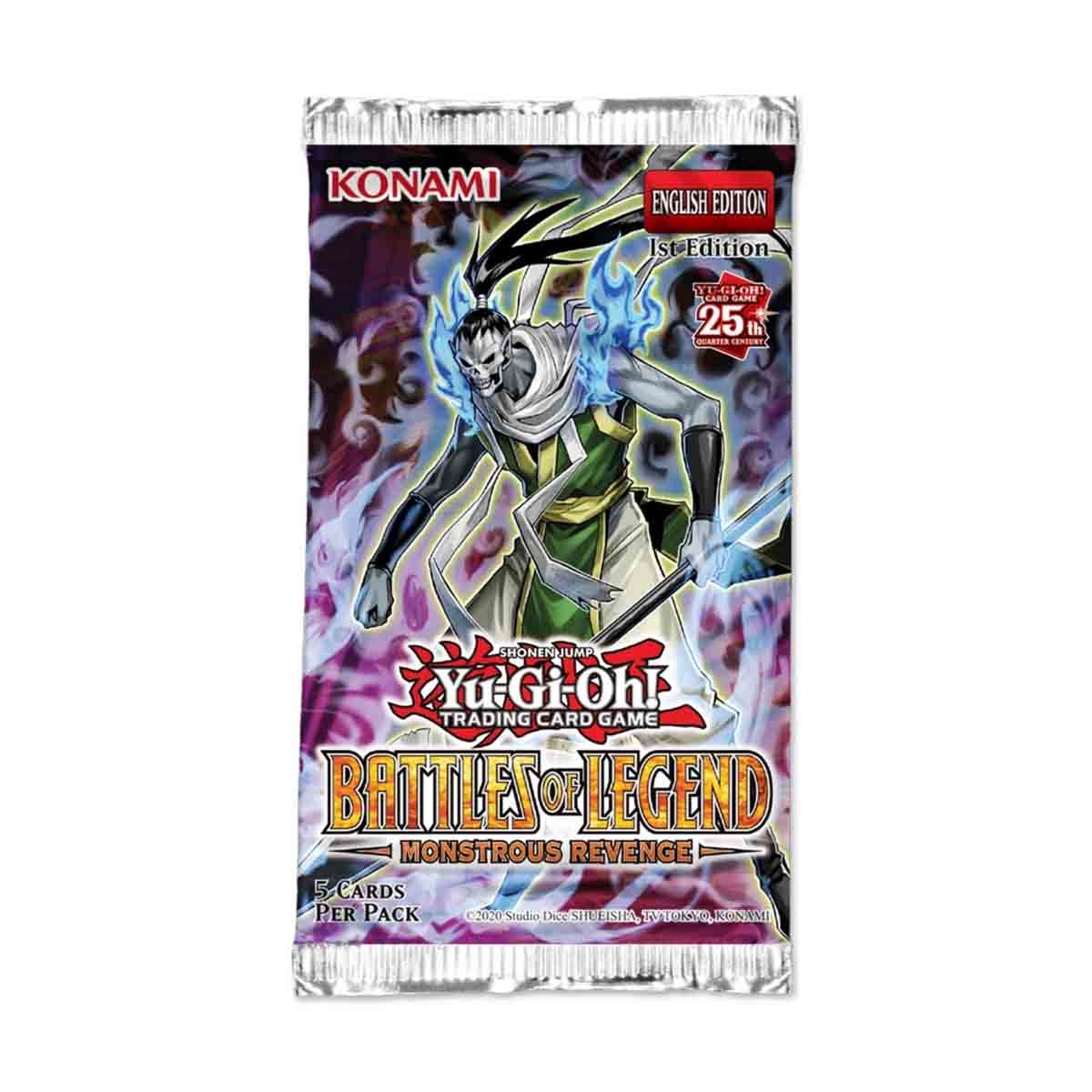 يوغي أوه! مجموعة تعزيزية أسطورية: انتقام الوحوش، لعبة بطاقات تداول متنوعة للجنسين، من عمر 5 إلى 7 سنوات