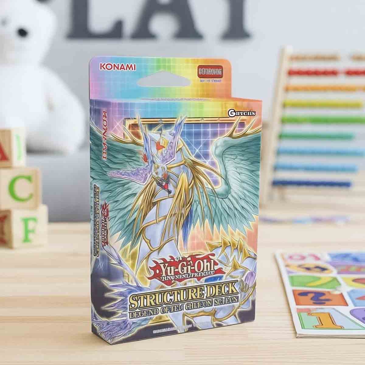 يوغي أوه! مجموعة هيكلية أسطورة الوحوش الكريستالية، لعبة بطاقات تداول للجنسين، من عمر 5 إلى 7 سنوات