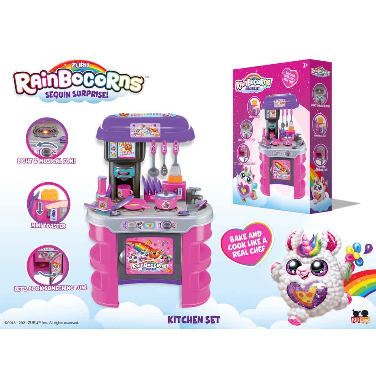 زورو رينبوكورنز مطبخ ديلوكس للبنات، 3-4 سنوات